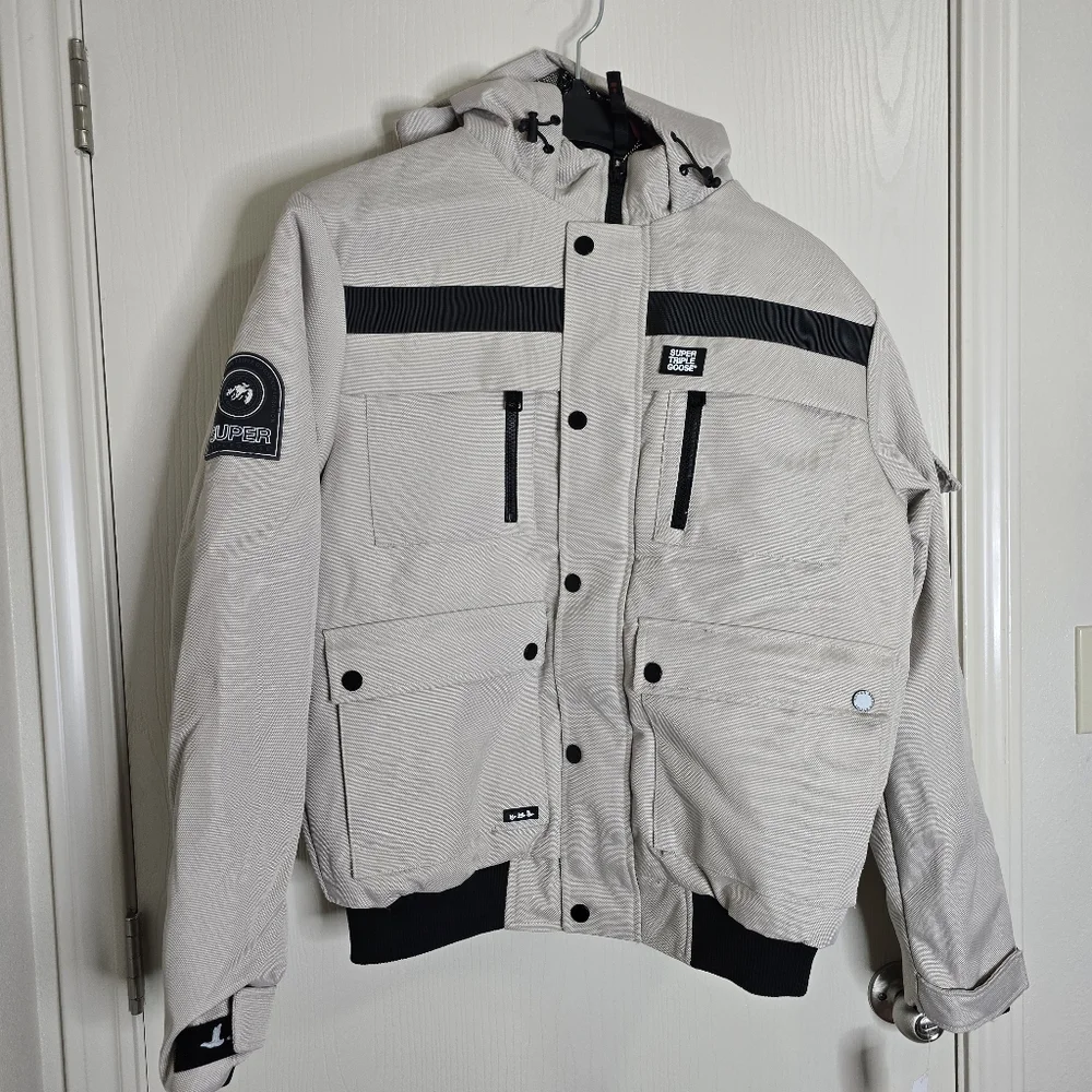 SUPER TRIPLE GOOSE WINTER JACKET COAT Snowboard Parka SKI Canadian Rare $300 M,L